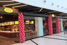 Dekoracje sklepów balonami Warszawa